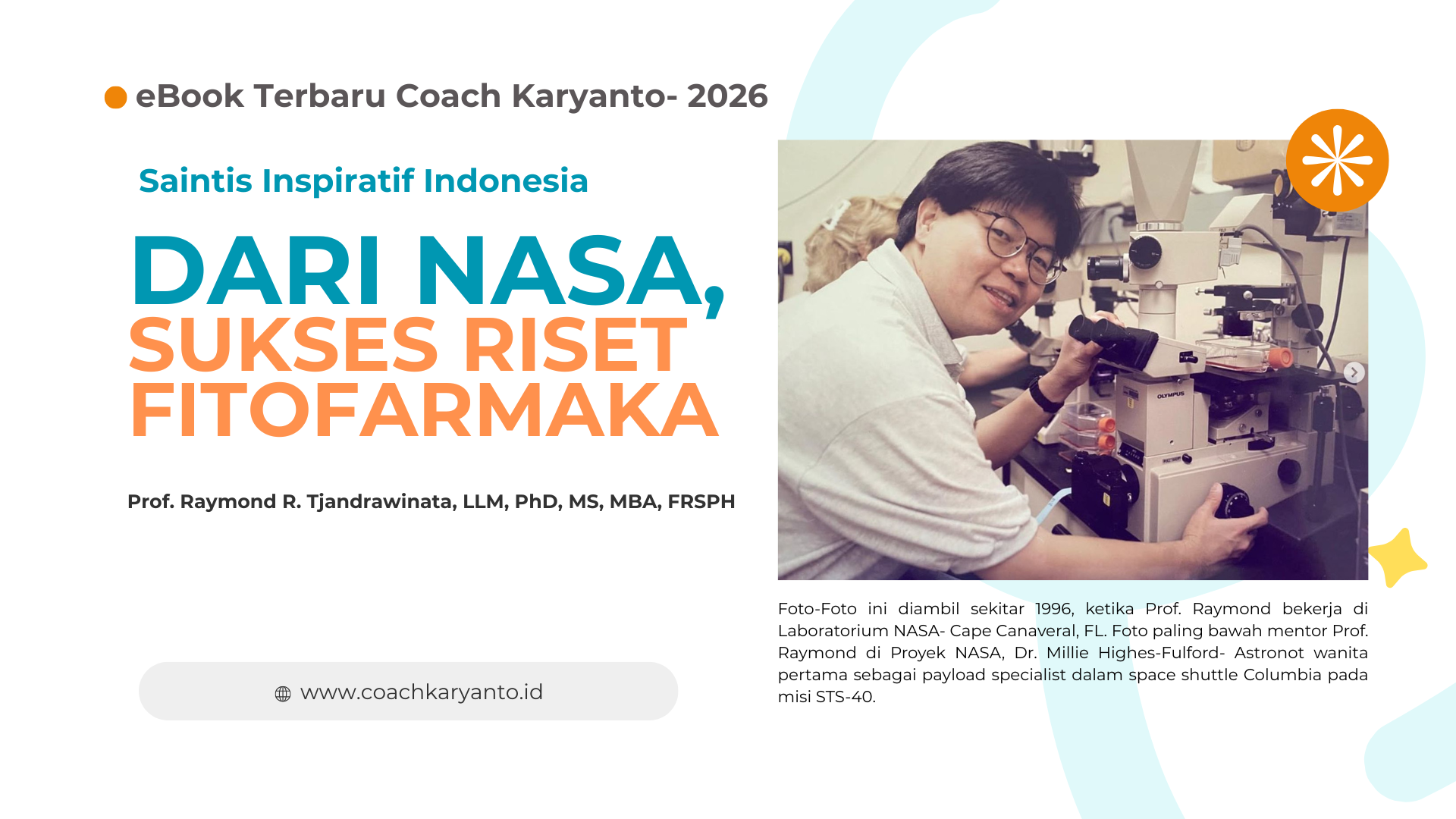 True Story: Dari NASA Sukses Hilirisasi Obat Bahan Alam Indonesia Mendunia