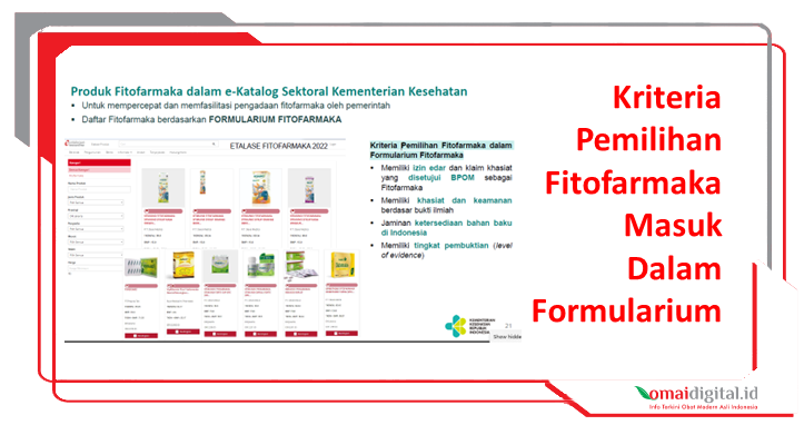 Kriteria Fitofarmaka di Formularium